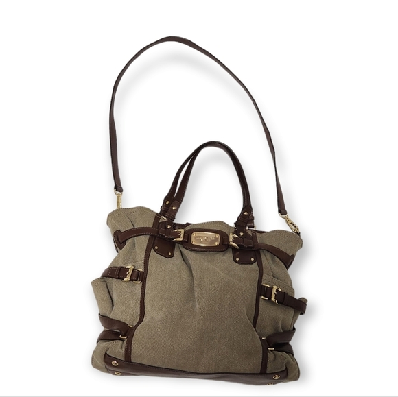 Michael Kors Tan & Brown Gansevoort Shoulder Bag - Picture 6 of 10
